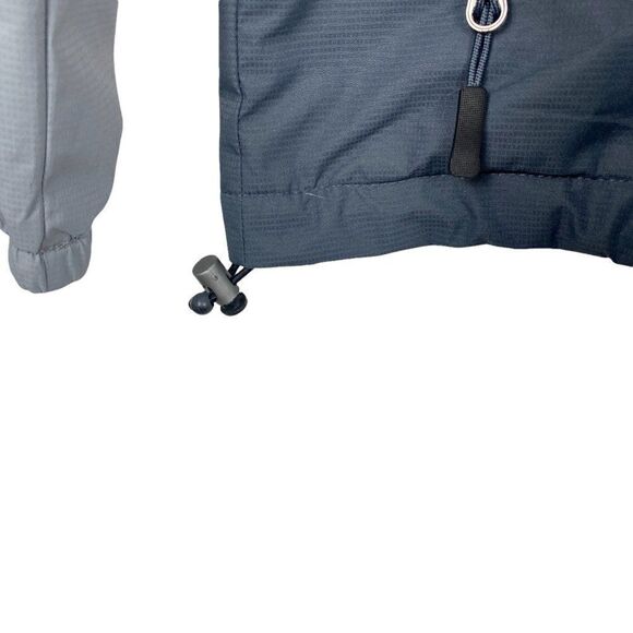 PGA TOUR Men's Red Grey Colorblock Hooded Full Zip Windbreaker Golf Jacket US S - Picture 5 of 11